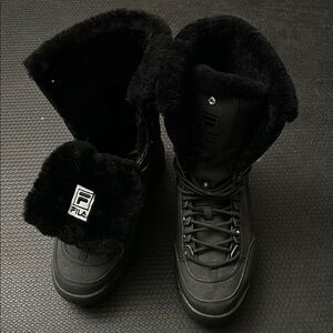 Fila Black Shearling Boots men’s size 12